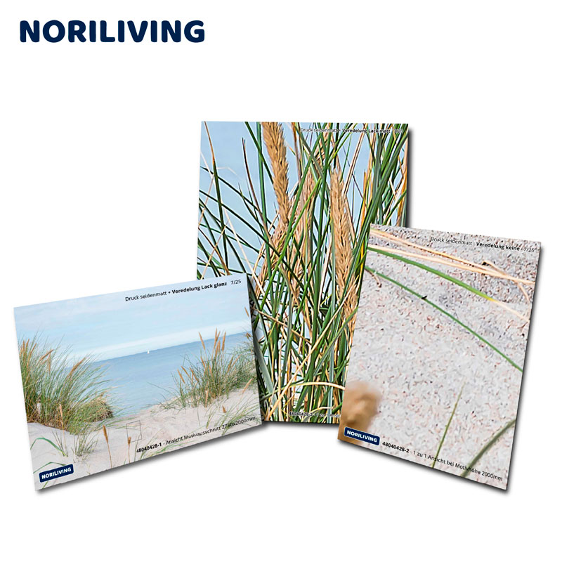Drei Leinwandbilder mit Strand- und Dünenmotiven, angeboten von NORILIVING, detailreiche Naturdarstellungen.